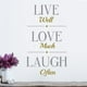 thumbnail image 3 of Vinil Decorativo Lumik Live Love Laugh, 3 of 3