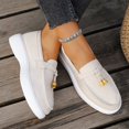 thumbnail image 6 of Wowcloth Women's Suede Loafers – Comfortable Slip-On with Soft Thick Sole for Casual Wear, Available in Large Sizes Spring Summer Styles, 6 of 7
