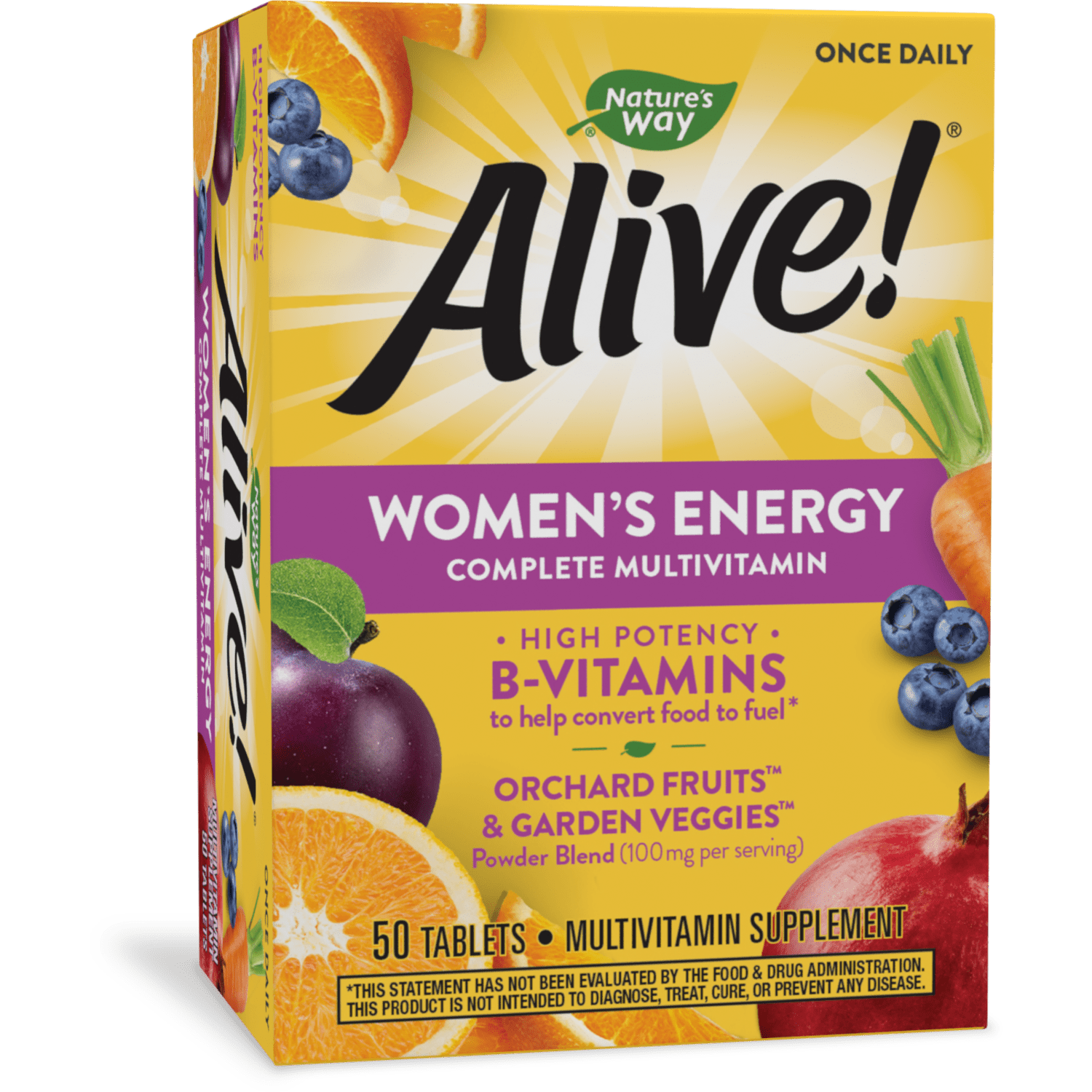 Alive! Women's Energy Complete Daily Multivitamin Tablets, 50 Count