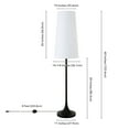 thumbnail image 4 of Evelyn&Zoe Yana 60" Tall Floor Lamp with Fabric shade in Blackened Bronze/White, 4 of 8