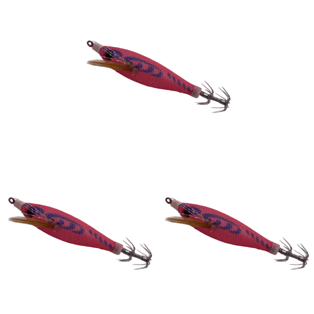 Señuelo luminoso de pesca, calamares, anzuelos artificiales, cebos para jigging (rosa azul)