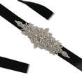 thumbnail image 1 of Wedding Ribbons Bridal Belt Dress Prom Crystal Sashes Evening Party Handmade Rhinestones Waistband, 1 of 8