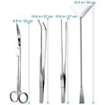 thumbnail image 4 of Aquarium Aquascaping Tool, Long Tweezers Scissors Spatula, 4 in 1 Stainless Steel Aquatic Plants Set for Fish Starter Kits, Aquariums Tank and Terrarium, 4 of 7