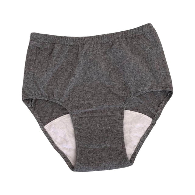 pitrice sous-Vêtements d'Incontinence Doux pour Hommes Urine pour Dormir Longue Conduite Adulte Gris Foncé LL