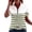 Green, variant on Womens Casual Tops Half Zip Pullover Color Block Blouse Stripe Quarter Zipper V Neck Shirts Blue,3xL