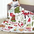 thumbnail image 6 of Sikiie Snowflakes Santa Claus Christmas Tree Ultra-Soft Micro flannel Blanket Luxury All Seasons Warm Blanket for Bedding Sofa and Travel (4 sizes)-50"x40", 6 of 7
