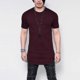 thumbnail image 1 of Men's Extra Long T-shirt Tall Body Urban Tee Oversize Blouse Short Sleeve Tops!zz21, 1 of 3