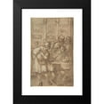 thumbnail image 2 of Agostino Tassi 11x14 Black Modern Framed Museum Art Print Titled - Architect in His Study Holding a Compass and Conversing with Three Men (17th Century), 2 of 5