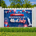 thumbnail image 5 of Patriotic Design Independence Day Banner Colorful Bunting 4th of July Decorative Fireworks for Holiday Celebration Outdoor Events National Festivities, 5 of 8