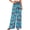 Black, variant on Floral Wide Leg Pants Woman Spring Summer Smocked Elastic Waist Long Pant Resort Wear Beach Vacation Outfits
