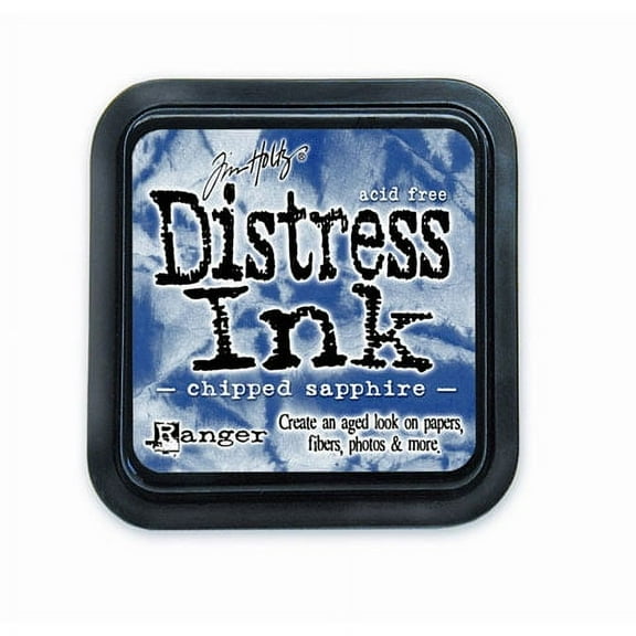 Tim Holtz Distress Ink Pad - Chipped Sapphire - 2 x 2 inches