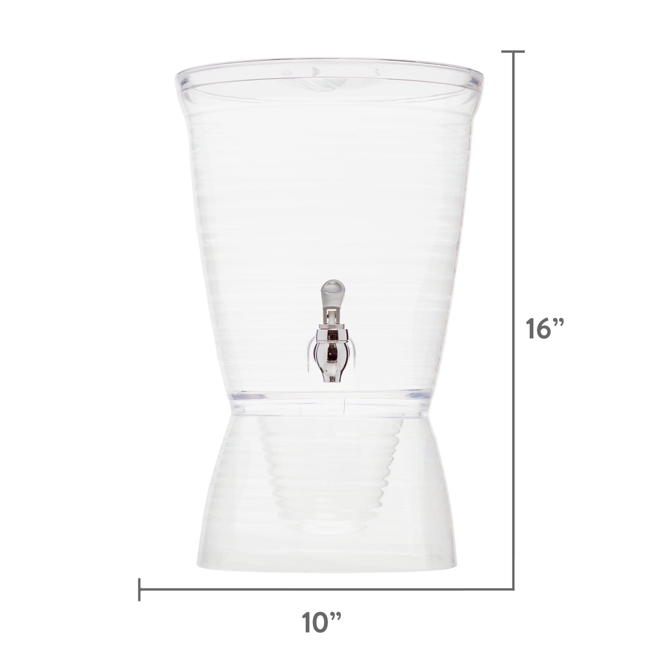 Tarhong Fizz Acrylic Beverage Dispenser, 2.5 Gallon