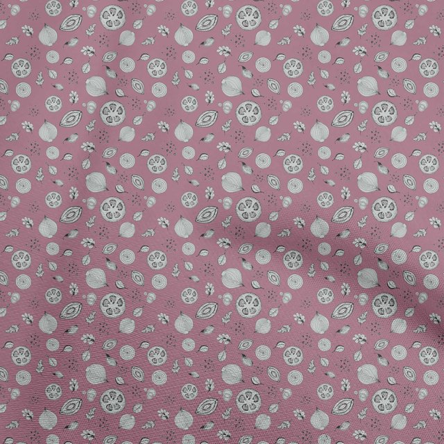 oneOone Tissu Velours Rose Fruits Matériel de Robe Tissu Imprimé Tissu au Mètre 58 Pouces de Large