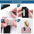 thumbnail image 3 of 2 PCS Silicone Baggage Labels, Suitcase ID Tag Set, Handbag Tag Labels Travel Accessories for Checked Luggage, Hand Luggage and Handbags - Black, 3 of 5