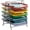 Assorted Colors, variant on 5-Tier Paper Tray Organizer with Multicolor Trays, Classroom File Organizer for Teachers, Metal Mesh, Assorted Colors