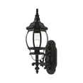 thumbnail image 6 of Livex Lighting 7506-14 Frontenac Traditional 1-Light Outdoor Wall Lantern with Clear Beveled Glass Shades, 8" x 4.75" x 8", Black, 6 of 7