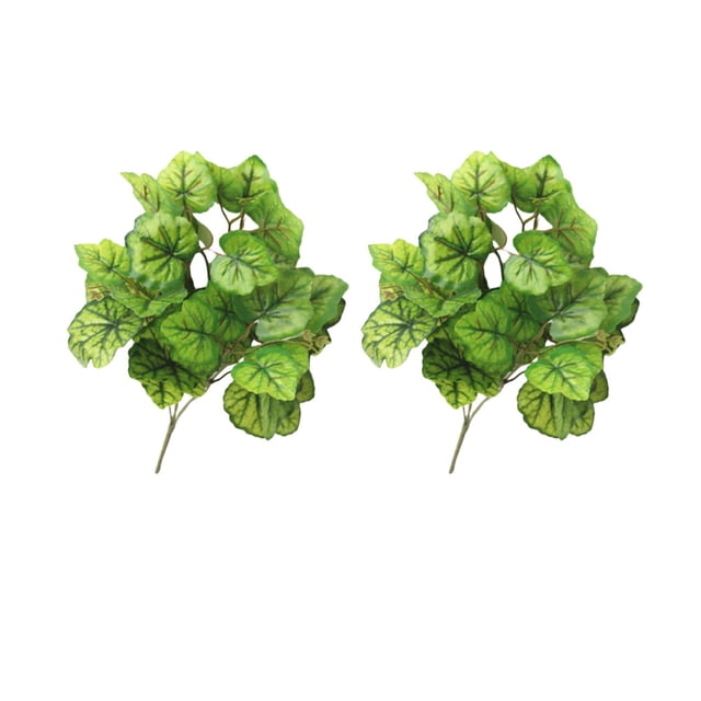 TABLETREANDS 2Ud Adorno De Plantas Artificiales Para Y Fotografía Con Hojas Realistas En Verde Para Eventos