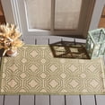 thumbnail image 3 of Safavieh Courtyard Brooklyn Geometric Indoor/Outdoor Area Rug, Beige/Sweet Pea, 2'7" x 5', 3 of 11