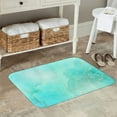 thumbnail image 7 of Fuzoiu Cyan Mint Marble Print Door Mat Outdoor Indoor Welcome Mats, Front Doormat,Flannel Non Slip Durable Entrance Rugs for Front Door, Inside Outside Entry, Porch, Resist Dirt,16x24in, 7 of 7