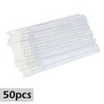 thumbnail image 1 of Zhuge 100 piezas de pinceles desechables de cristal para labios, pinceles para sombras de ojos, herramienta aplicadora, kits de herramientas de belleza para maquillaje (blanco), 1 of 3