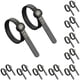 thumbnail image 1 of Riwesomey Unisex 1-17 Tamaño del anillo de EE. UU. Cinta métrica flexible Tienda de joyería para el hogar Reutilizable Adultos Herramienta de Negro 10piezas, 1 of 6