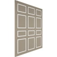 thumbnail image 5 of Ekena millwork 94 1/2"L (Adjustable 108"H to 132"H) Ashford Square Panel Full Wall Wainscot Paneling Kit, 5 of 10