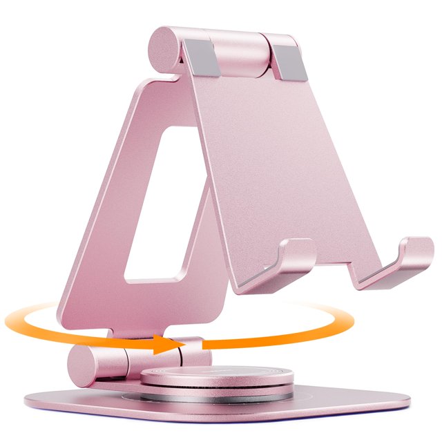 Soporte giratorio Nulaxy A4 EX para todos los teléfonos, color oro rosa