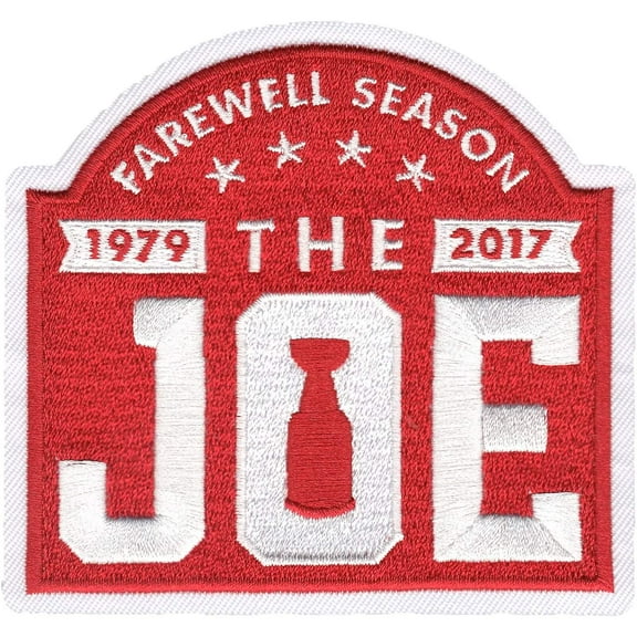 2017 Official Detroit Red Wings Arena Final Farewell Season The Joe Jersey Patch