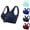 Navy, variant on HAOTAGS Women Plus Size Sports Bras, Wireless Breathable Moisture-Wicking Activewear Yoga Bras Wine XL