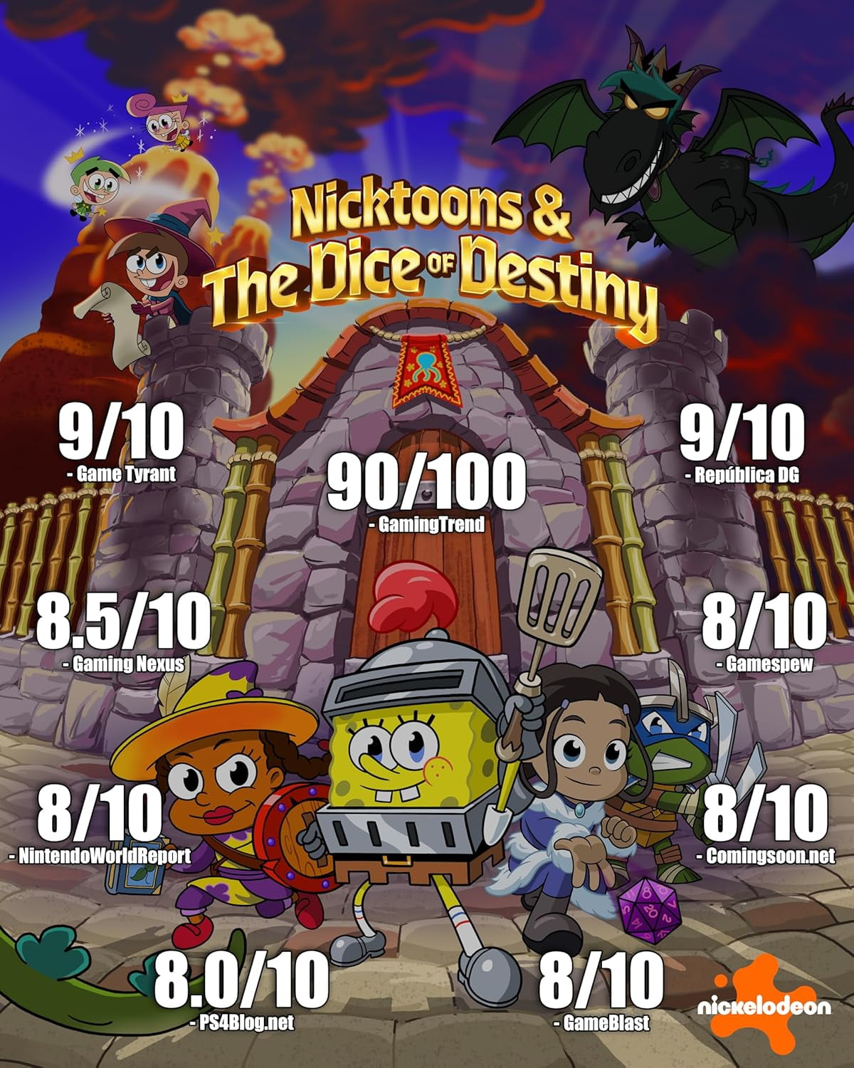 Nicktoons And The Dice of Destiny Nintendo Swich