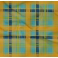 thumbnail image 4 of oneOone Cotton Poplin Twill Teal Blue Fabric Madras Check Craft Projects Decor Fabric Printed By The Yard 56 Inch Wide, 4 of 4