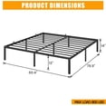 thumbnail image 2 of Yeshouse Cama Full de 14 pulgadas, estructura metálica resistente, sin necesidad de somier, 2 of 7