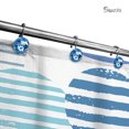 thumbnail image 4 of Sunlit Luxury Design Round Blue Diamond Crystal Gem Bling with Glide Balls Shower Curtain Hooks, Rust Proof Metal Rhinestones Glam Shower Curtain Rings-12 Pack, 4 of 4