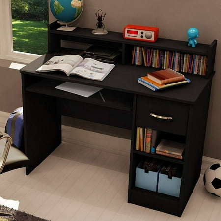 Vesa Keyboard Tray - Ktaxon Wood Computer Desk Office Black Laptop PC Work Table Home Drawer & Keyboard Tray