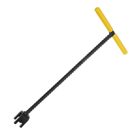 OFFIGAM Yellow Stainless Steel Water Meter Shut Off Tool with T-Handle for Extended Valve Access