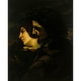 thumbnail image 3 of Gustave Courbet 15x18 Black Modern Framed Museum Art Print Titled - Lovers in the Countryside (1844), 3 of 5