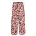 thumbnail image 5 of Women's Casual Pants Women'S Retro Striped Design Loose Pocket Patchwork Casual Pants,Pink Women's Casual Pants XXXXL, 5 of 5