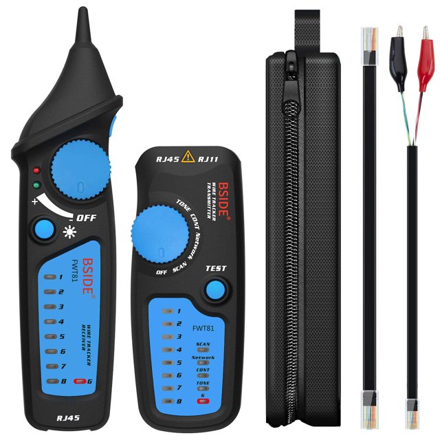 Probador de cables de red BSIDE Bside FWT81 RJ45 RJ11 Wire Tracker