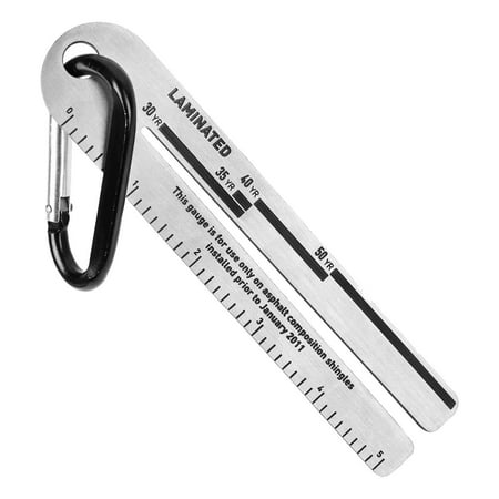 

Tool Box 4/09 Gauge Ruler With Carabiner Roof Measuring Tool Roofing And Equipment