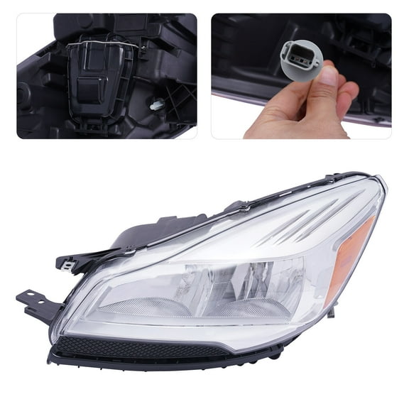 FO2502309C Halogen Headlight, Clear Headlight Bulb fits Ford Escape 2013-2016