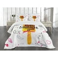 thumbnail image 3 of Ambesonne Ice Cream Quilted Bedspread Set 3 Pcs, Hello Summer, King Size, Multicolor, 3 of 5