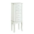 thumbnail image 1 of Pemberly Row Contemporary Wood Jewelry Armoire in White, 1 of 13