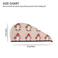 thumbnail image 2 of Xecao Christmas Gnome star Print Hair Towel, Hair Turbans for Wet Hair, Drying Hair Wrap for Curly Hair Women,Coral Velvet Dry Hair Cap,Dry Hair Hat, 2 of 6