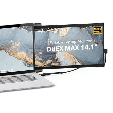 UPC: 0850001446495 | MP 101-1007P04 DUEX Max 14.1-In. IPS LCD Slide-out Display for Laptops (Gray)