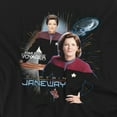 thumbnail image 2 of Star Trek Men's Captain Janeway T-shirt Small Black, 2 of 7