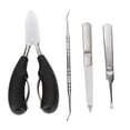 thumbnail image 2 of Thick Toenails Clipper Kit, 4pcs Metal Reduce Soreness Toenail Clipper Set Grinding Trimming  for Feet, 2 of 8
