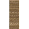 thumbnail image 3 of Unique Loom Outdoor Modern Collection Area Rug - Southwestern (2' x 6' 1" Runner Light Brown/Brown), 3 of 7