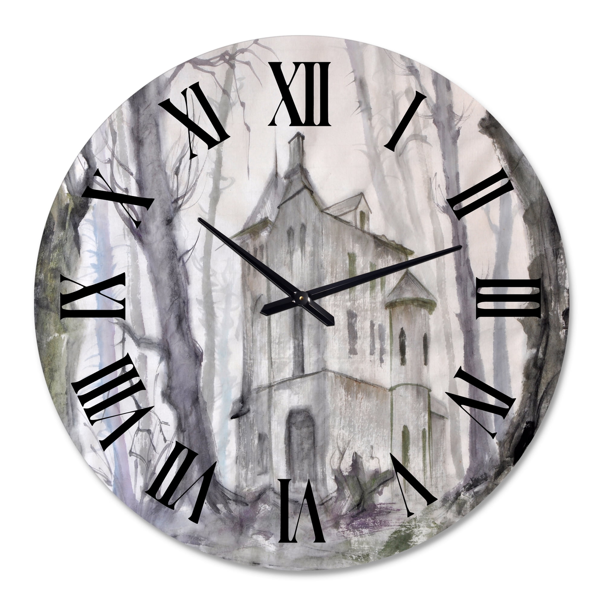 Designart 1 in Quartz Traditional Wall Clock