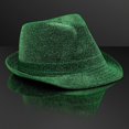 thumbnail image 2 of Sombrero Fedora Blinkee, acabado brillante, tela verde suave, 2 of 2