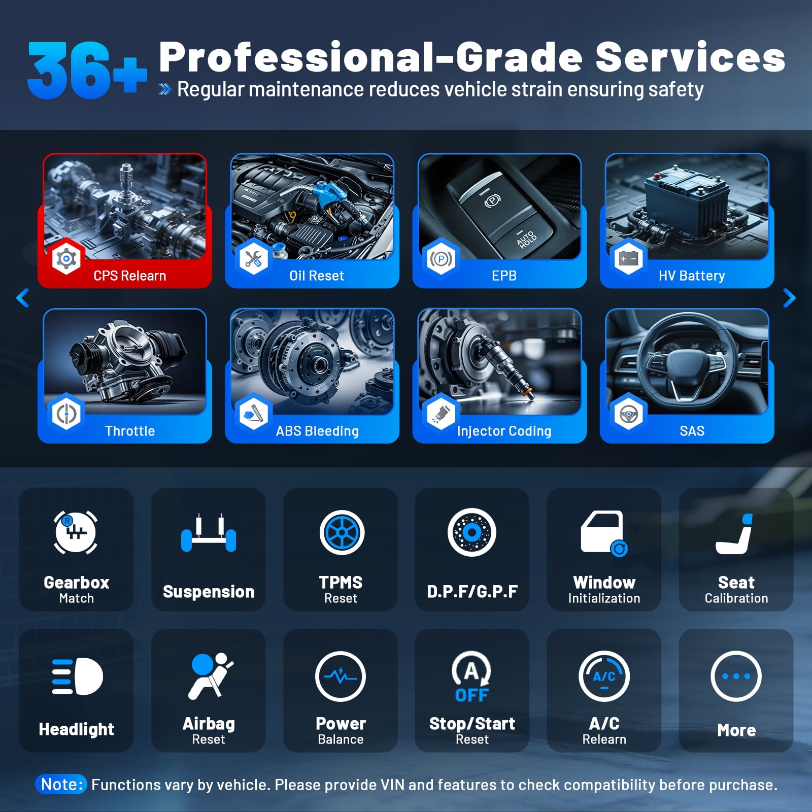 XTOOL D7 V2.0 Bi-Directional Scan Tool, Ai-Assisted OBD2 Scanner Car Code Reader with ECU Cod-ing, Full System Scan, 36+ Services